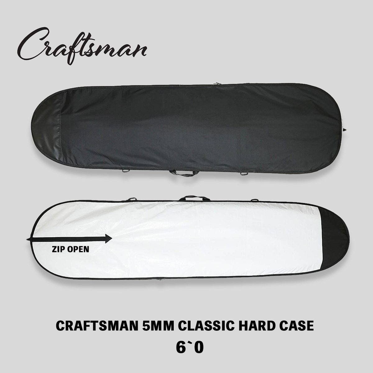 【先行予約】CRAFTSMAN ハードケース 5MM CLASSIC｜サーフボードケース 6'0｜初回250枚限定